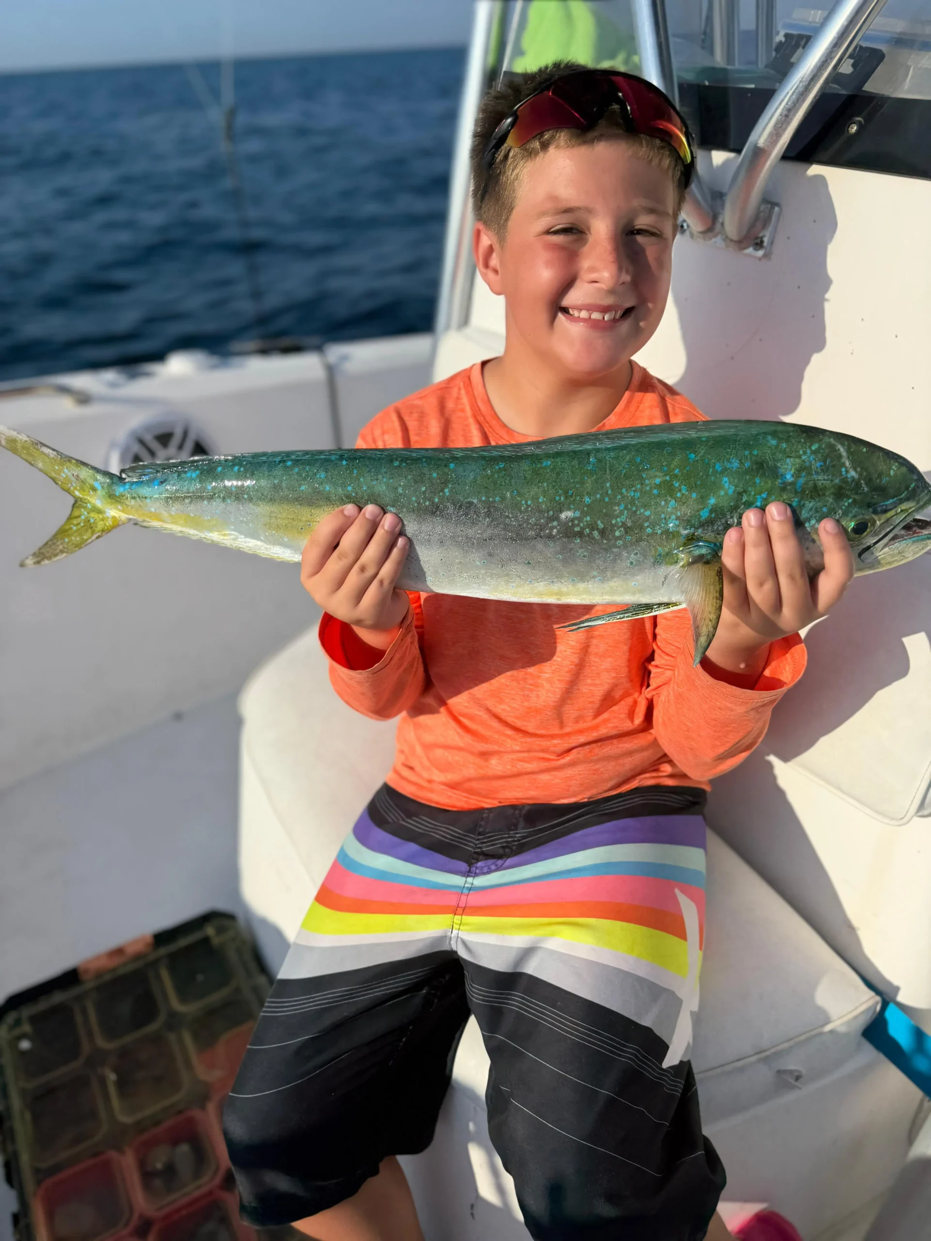 fish and boy